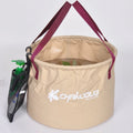 Custom Printed Logo Travel Camping Beach Pvc Folding BUCKETS Collapsible Outdoor Storage Folding Fishing Water Bucket 2025