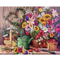 Modern 40x50cm/16x20 Flower Landscape Painting by Numbers for Adults European Style Wall Art Picture Marker Beginner DIY Gift