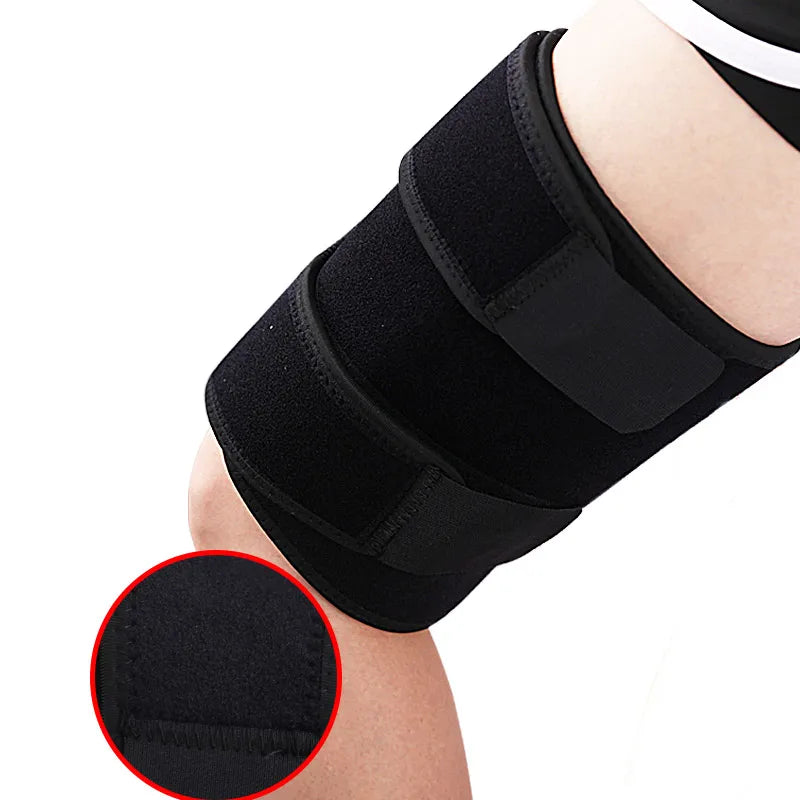 Adjustable Upper Leg Compression Sleeve for Quad and Hamstring Support Neoprene Compression Wrap Thigh Support Sleeve