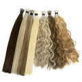 2022 New Design 100% Human Hair Handtied Weft Thick Ends Can Be Cut Invisible Genius Weft Hair Extension