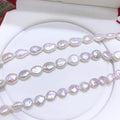 Freshwater Baroque Shape Natural Loose Pearls AAA Grade 10-13mm White Drilled for Jewelry Making NGTC Certified China Muses