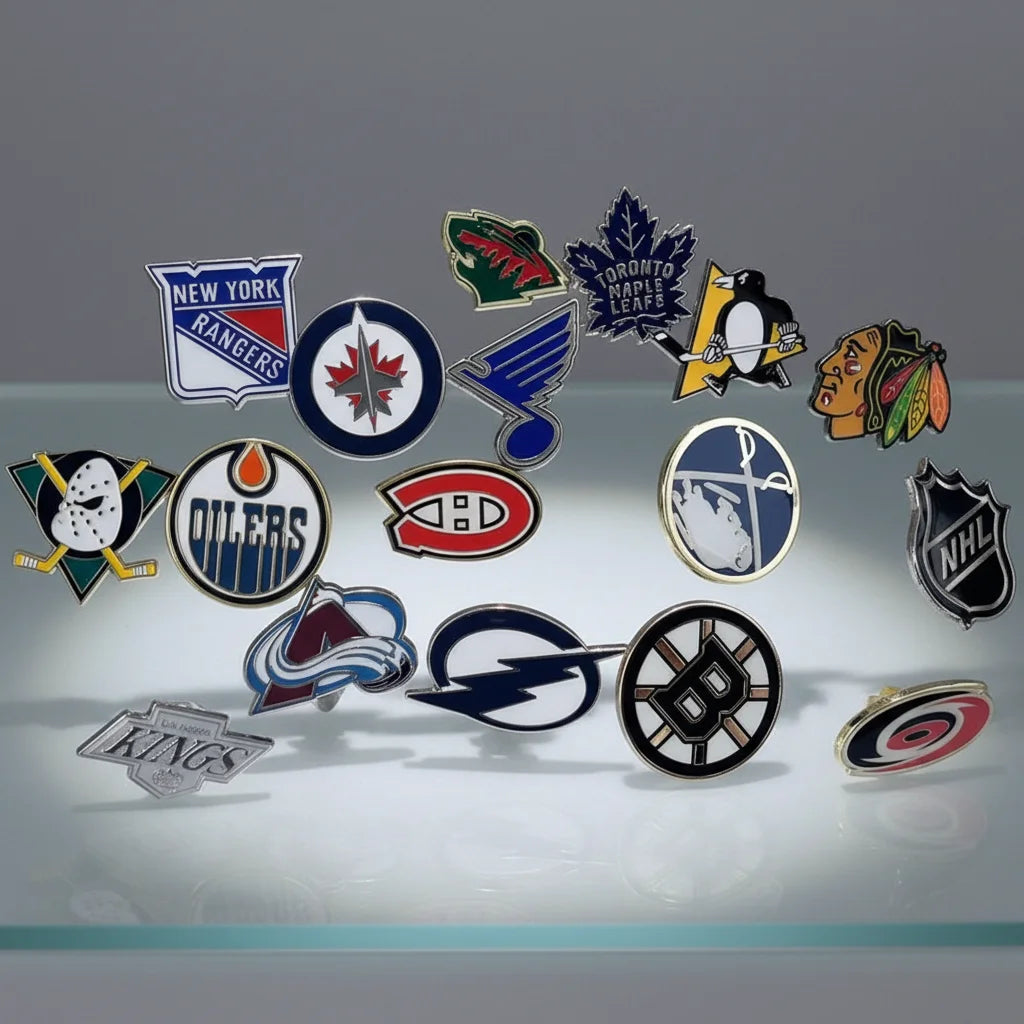 Metal Craft Luxury Brooch Pins Zinc Alloy Logo Badge