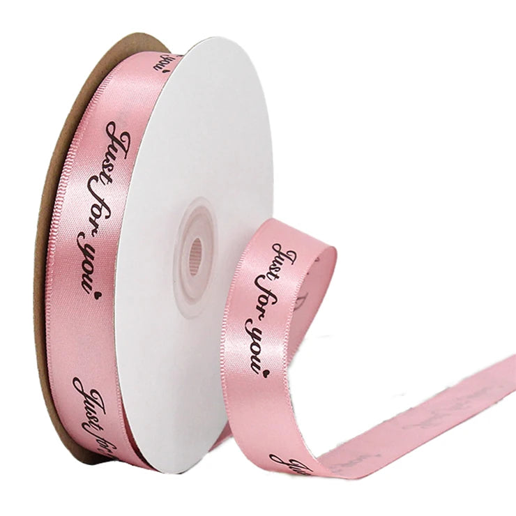Wholesale 100% Polyester Satin Happy Birthday Ribbon for Gift Wrapping