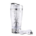 16oz USB Rechargeable Bodybuilding Gym Protein Shaker Bottle Electric Protein Shaker Cup Bottle With Powder Storage