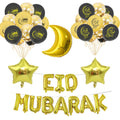 Islamic Festival Party Decor Eid Mubarak and Ramadan Mubarak Latex Balloon Kit 12inch and 16inch for Muslim Celebrations