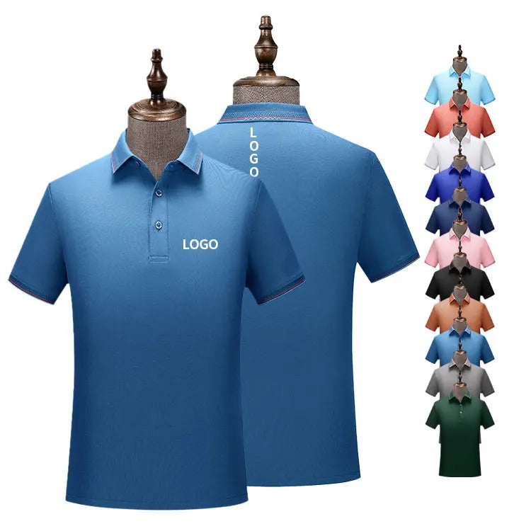 Healthy Breathable Anti-wrinkle Plain Polo Collar t Shirts Men Custom logo Polo t Shirts