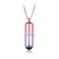 Openable Stainless Steel Collares Necklace with 100 Languages 'I Love You' Projection Rose Gold Crystal Choker for Gifts