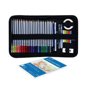 Professional 39pcs Water Soluble Watercolor Pencil Set for Art & Illustration Colored Pencils