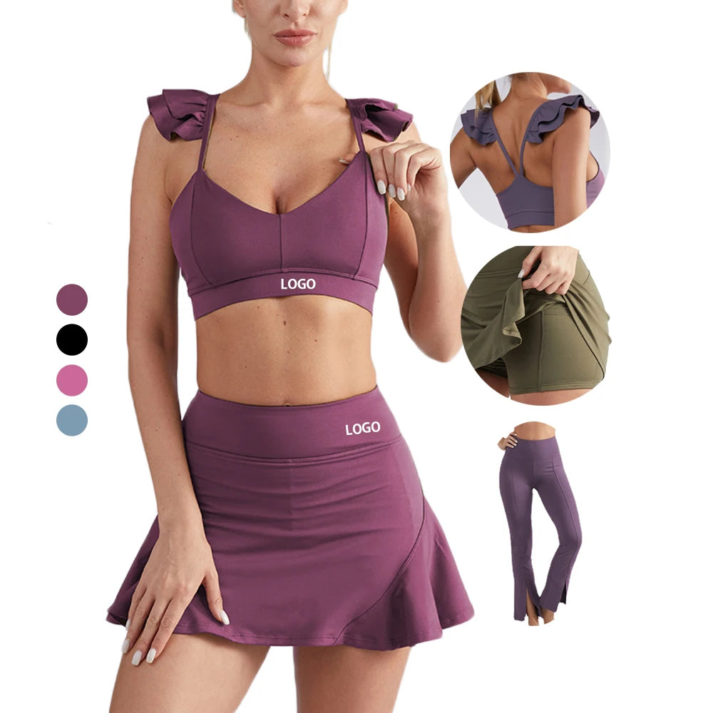 Explosion Quickly Dry Soild Color Womens Activewear Workout Clothing Yoga Fitness Wear