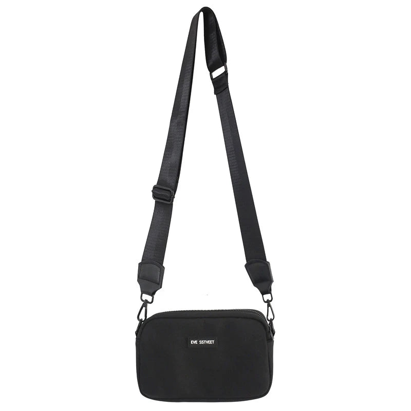 Fashion Minimalist Square Nylon Stone Pattern Shoulder Bag Handbag Urban Outdoor Sports Leisure Large Capacity Messenger Bag