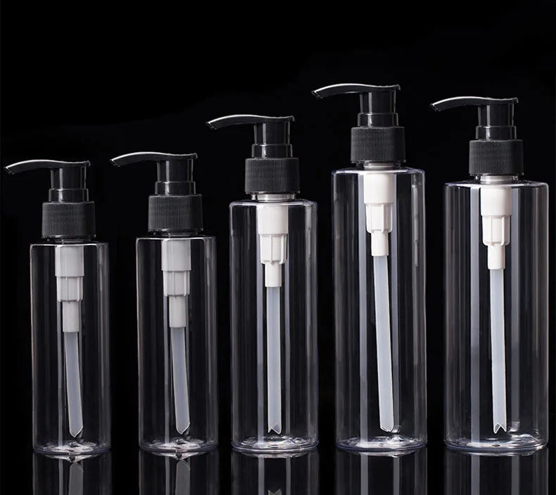 Luxury 100ml/200ml Open Cap Plastic Bottles New Luxury Empty Shampoo Packaging Pet Lotion Bottle Wholesale Pump Spray Cosmetic