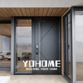UK Style Villa Exterior Metal Main Entrance Doors With Side Glass Aluminum Clad Wood Entry Doors Black Front Door With Sidelites