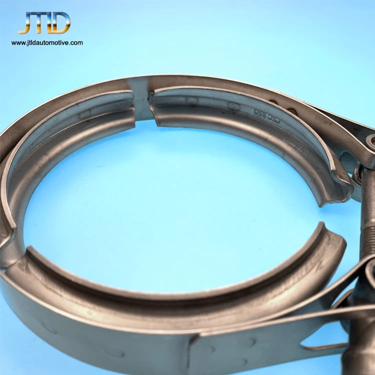 JTLD 2.5 Inch V Band Clamp with Stainless Steel Flanges for Turbo Downpipe Exhaust Systems