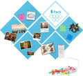 Wall Decor Photo Memo Display Notice Board Felt Bulletin Boards Square Pin Boards for Office Home Class