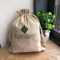 Organic Jute Cosmetic Gift Bag Burlap Cosmetic Packing Drawstring Bag