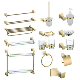 Complete Bathroom Accessories Set Modern Premium SUS 304 Stainless Steel Bathroom Hardware Accessories Set