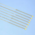 Rose Gold Plated Gold Plated Silver Chain Plus Extension Chain 925 Sterling Silver Chain Necklace