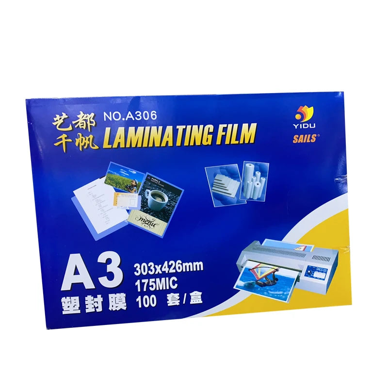 A3 175mic Soft PET Laminating Pouches Translucent Laminating Film for Casting Water Soluble for Promotions