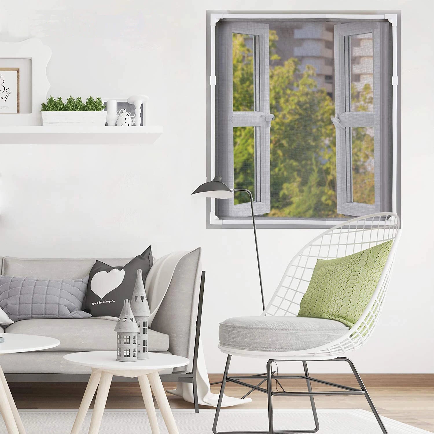 Modern Magnetic Soft PVC Strips Fiberglass Mesh Anti-Mosquito Window Screen Plastic Frame for Apartment Use-China Factory