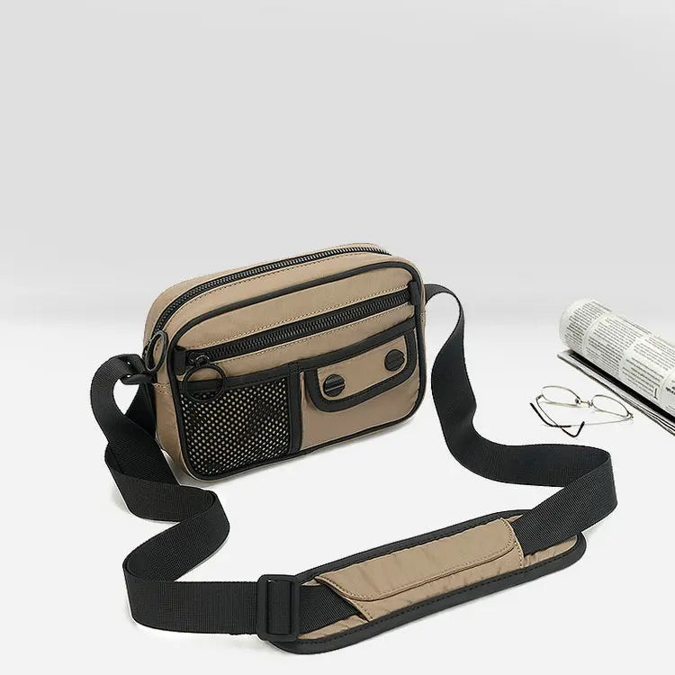 Custom  Sport Casual Light Weight Print Logo Side Sling Crossbody Luggage Travel Shoulder Messenger Bag for Men Women