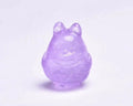 Quartz Healing Crystal Cartoon Figurine Carvings Amethyst Totoro Pendant