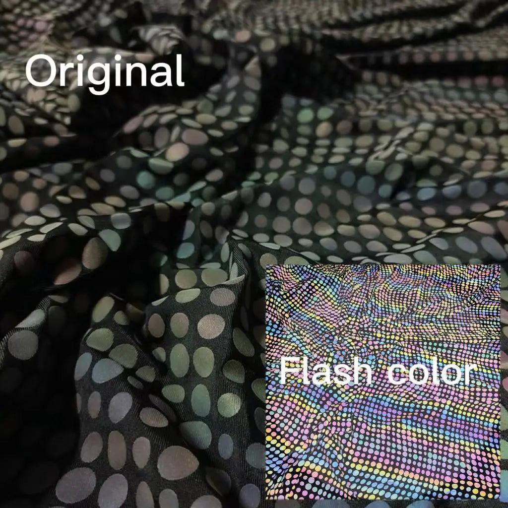 Custom Pattern rainbow Reflective 4 Ways Stretch Breathable Soft 10% Spandex + 90% Polyester EN20471 Certified Fabric Fabrics