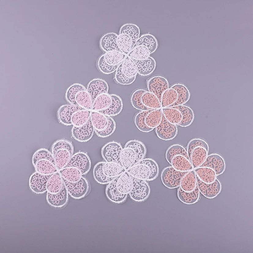 Deepeel AP513 Applique Accessories Flower Decorative Embroidery Applique Clothes Embroidery Patch