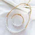 2024 Brand New Pearl Retro Bracelet Set for Weddings Parties Engagements Crescent Smile