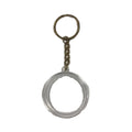 Wholesale Iron Commemorative Badge Keychain Offset Printing Acrylic Capsules Badge Holder Keychain