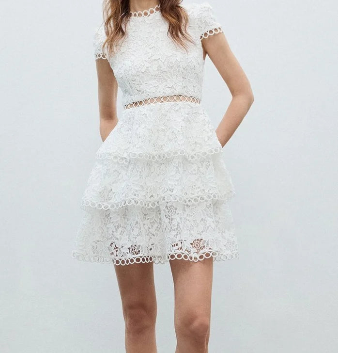 Ladies Plus Size Floor-Length Chiffon Dress Sweet Elegant Casual Daily Wear White Sleeveless Floral Embroidery Natural Waist