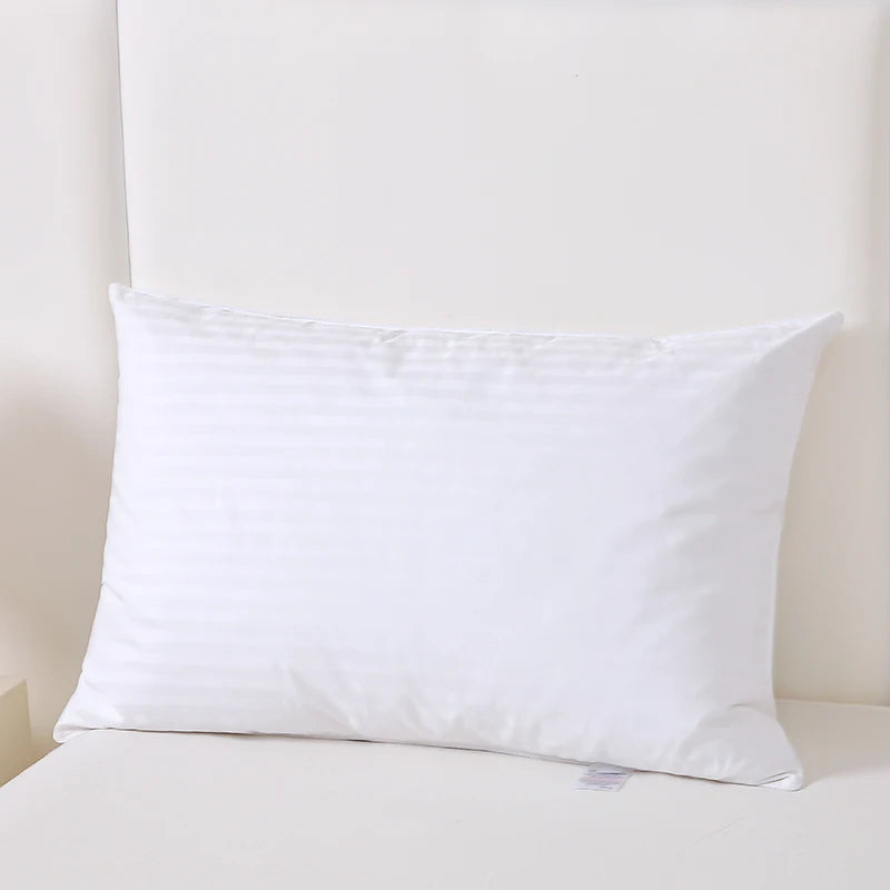 Luxury 100% Cotton Cover Material Goose Down Feather 48x74cm Flame-retardant Neck Support Bedding Pillow