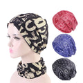 Neck Cover Sweat Band Elastic Multi-functional Flower Headscarf Turban Head Wraps Scarf Hijab Tube Unisex