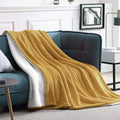 Wholesale Super Soft Luxury Warm Winter Fleece Blanket Custom Printed Grey Color Flannel Sherpa Plush Throw Blanket for Home