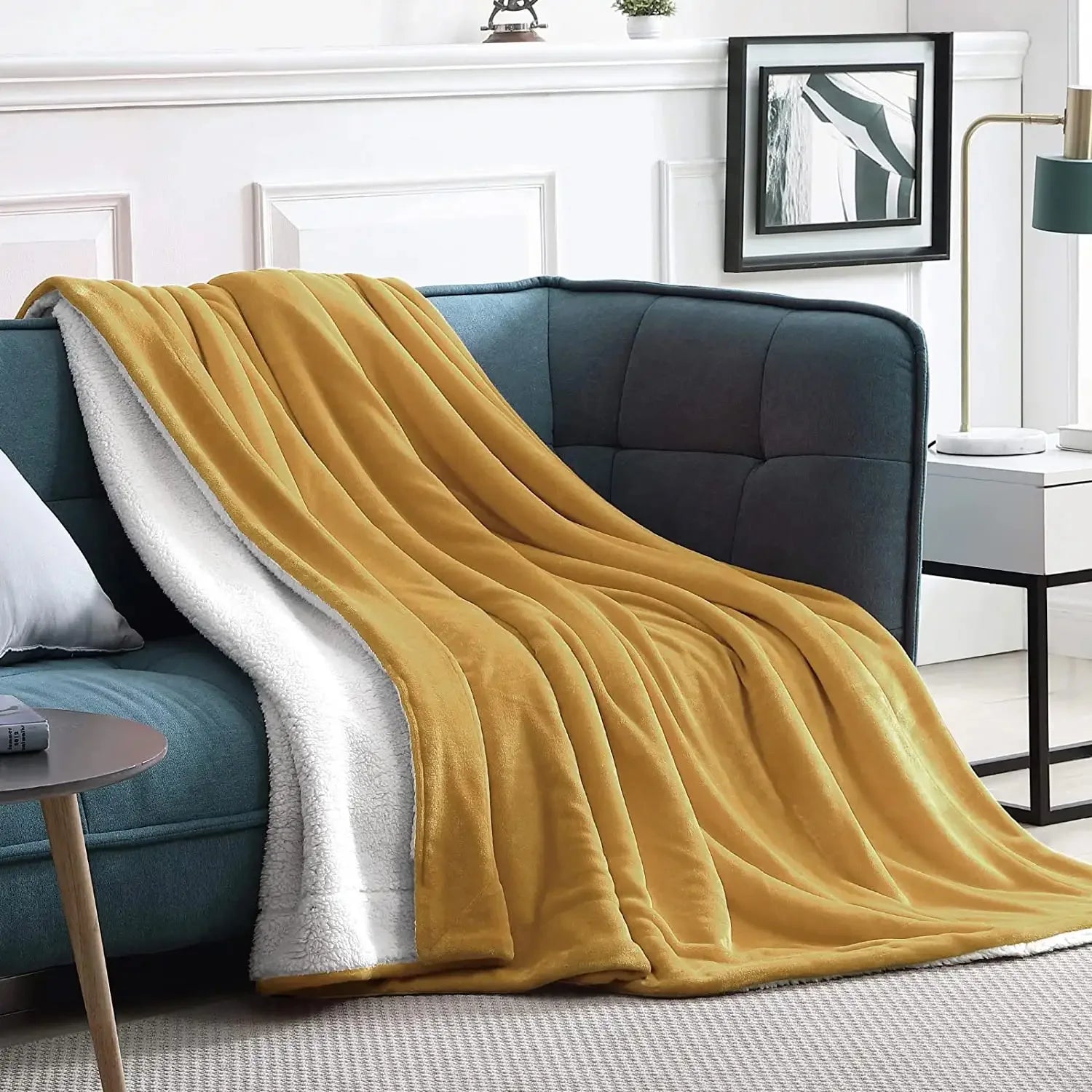 Wholesale Super Soft Luxury Warm Winter Fleece Blanket Custom Printed Grey Color Flannel Sherpa Plush Throw Blanket for Home