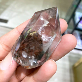 Hot Sales Natural Phantom Quartz Point Crystal Healing Stones Chorite Tower for Fengshui Ornaments