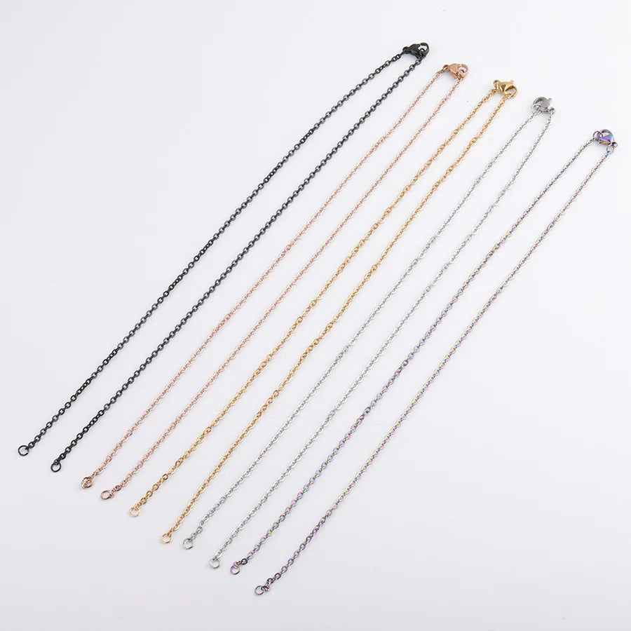 Top Fashion 2mm Thickness 45cm DIY Stainless Steel Jewelry  Necklace Chains for Necklace Handmade Making