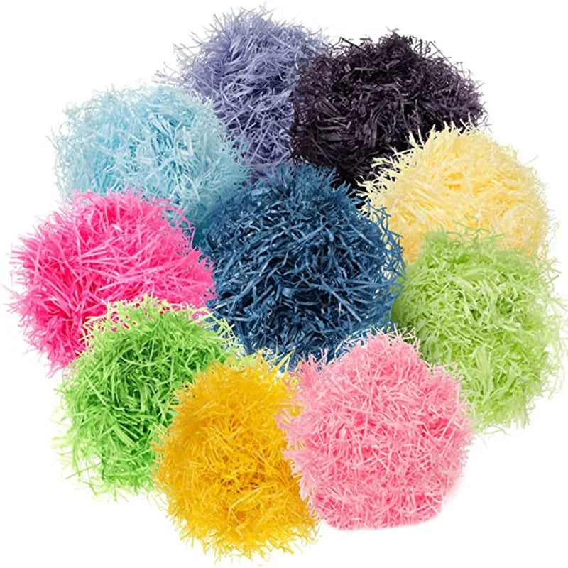 Multi Color Basket Stuffers Craft Shredded Filler Paper Shredsfor DIY Gift Packaging Easter Egg Hunt Party Favors Decoration