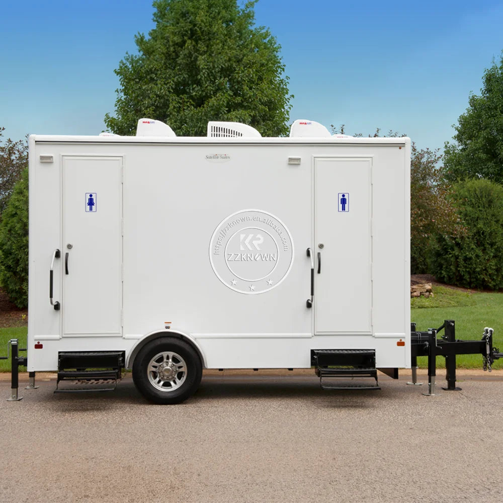 2025 Custom 4 Stall Restroom Portable Washroom Luxury Toilet Trailers Price Mobile Toilet Trailer Bathroom Trailer