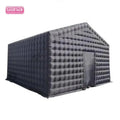 Cheap Black Portable Led Oxford PVC Coated 6m/20ft Disco Lighting Night Club Tent Inflatable Cube Party Nightclub Tent