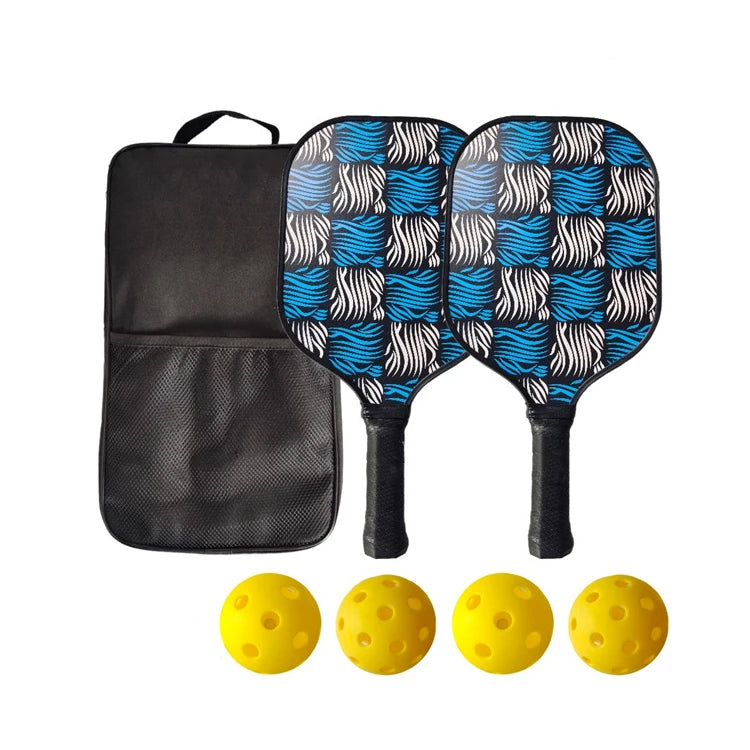 Custom Patterned Fiber Frictioned Carbon Surface Pickleball Paddle Professional Pickleball Paddle