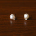 Elegant Temperament Jewelry S999 Sterling Silver Imitation Pearl Stud Earrings for Women Jewelry Accessories YB-XY-200