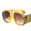 1770  Unique Oval Square Sunglasses Brand Designer Gradient Lenses Sun Glasses for Woman Classic Retro Vintage Oversized Shades