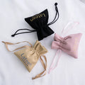 Wholesale Drawstring Jewellery Microfiber Bag Jewelry Packaging Pouch Gift Jewelry Custom logo Jewelry Storage Bag