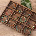 Vintage Tibetan National Style Natural Stone Bracelet Simple Personality Nepal Beads Series Woven Bracelet for Men and Women
