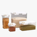 OWNSWING Kitchen Refrigerator Organizer Plastic Airtight Bulk Dry Food Sealed Dispenser Cereal Grain Container With Lid