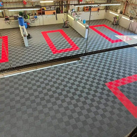 Car Wash Shop Floor Grille 4s Car Beauty Shop Floor Grid Plate Drainage Plastic Splicing Floor Mat