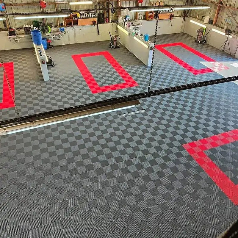 Car Wash Shop Floor Grille 4s Car Beauty Shop Floor Grid Plate Drainage Plastic Splicing Floor Mat