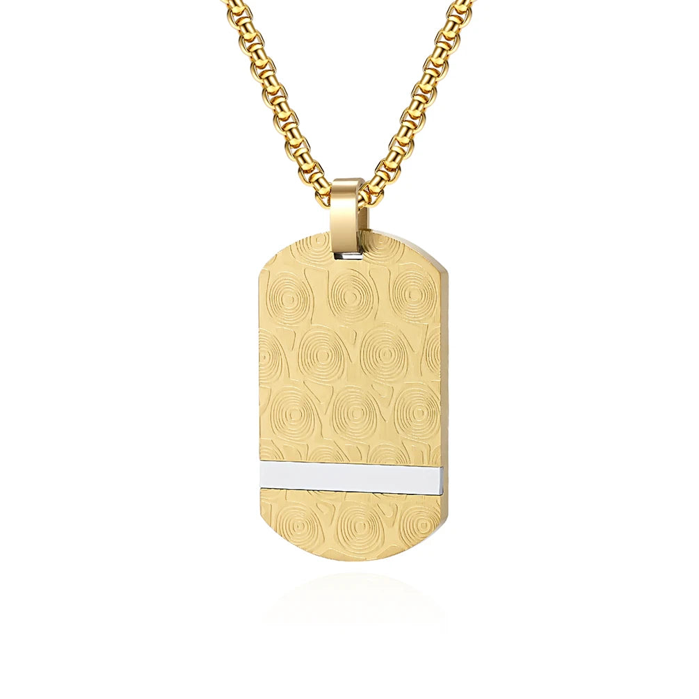 Alin Wholesale Cross Shape Engraved Zircon Pendant Stainless Steel Necklace for Men-Anniversary Occasion