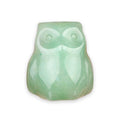 New Arrival 1 Inch Cute Owl Carving Crystal Green Aventurine for Home Decoration or Gemstone Collectible