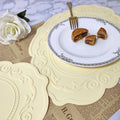 Mats Pads Table Insulation Pad Silicone Mat Oval Relief Place Dining Mat for Decoration Wedding Desk